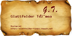 Glattfelder Tímea névjegykártya